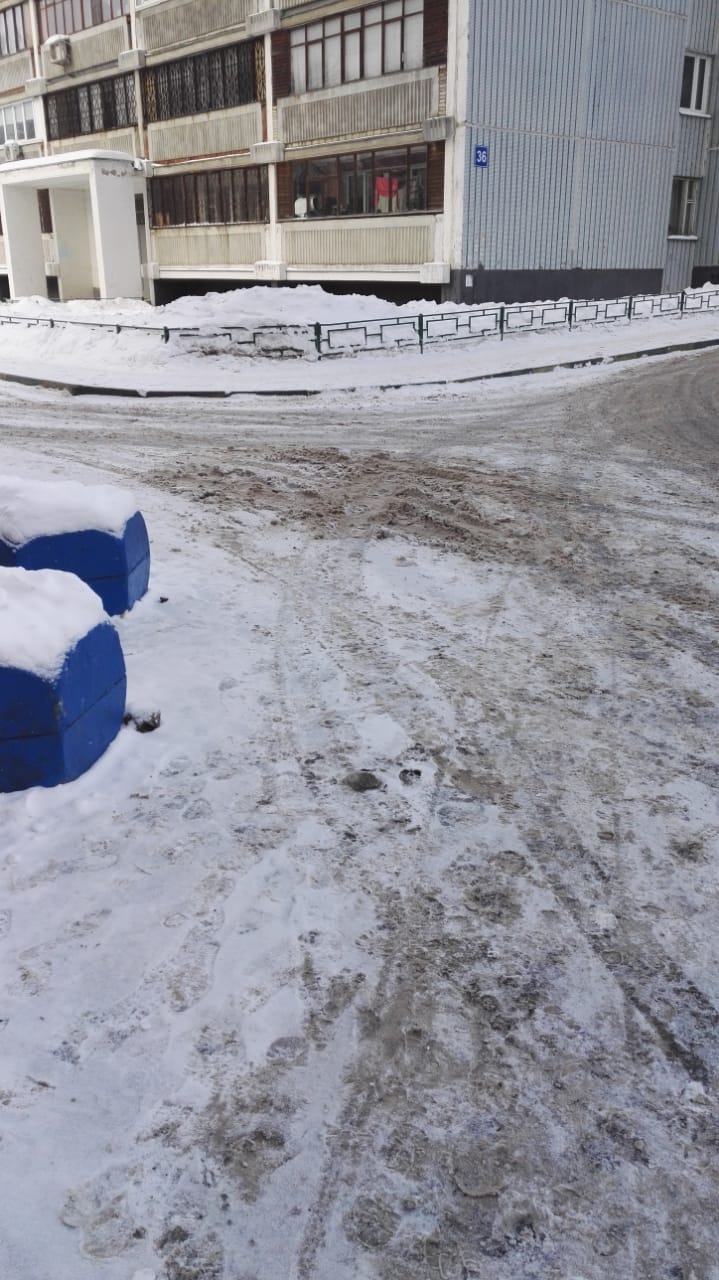 Очистка дорог от снега в праздничные дни