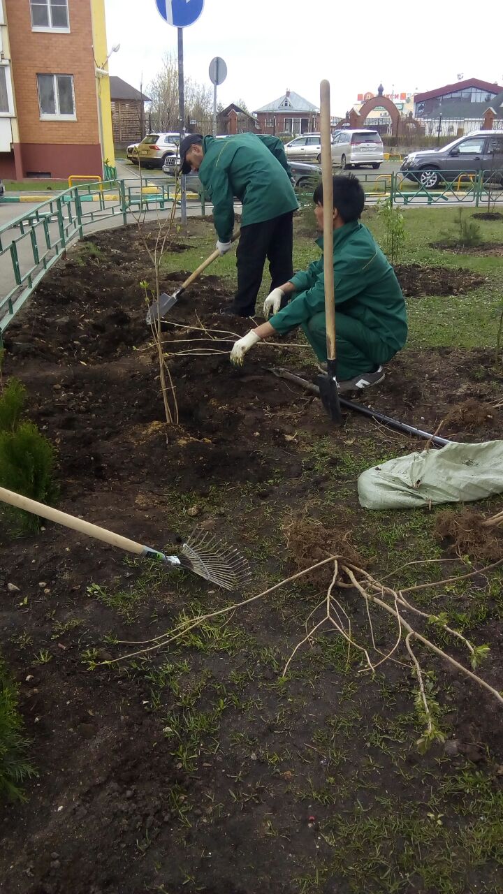 в рамках работ по благоустройству