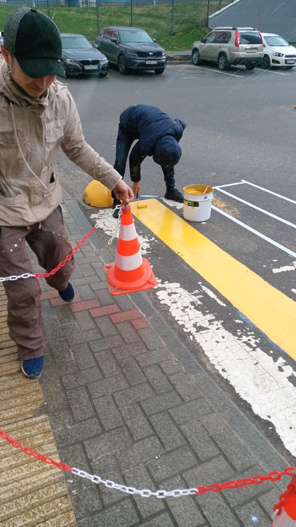 Разметка пешеходного перехода